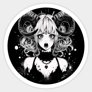 Demon Horror Sticker